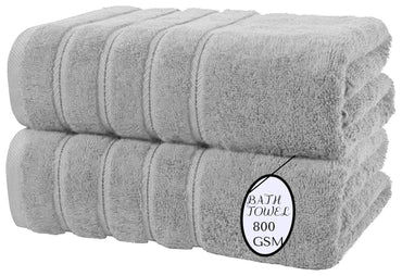 2x-LARGE BATH TOWELS 800 GSM 100% EGYPTIAN COTTON SUPER JUMBO TOWELS 70 X 130 cm Towelsworld